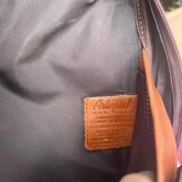 Artepiel Handmade Leather Backpack Brown 17” Ron Zacapa Centenario Guatemala NWT - Picture 16 of 16